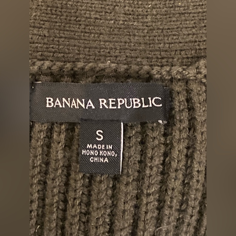 Banana Republic wool & cashmere blend button down knit sweater cardigan small - Picture 3 of 4